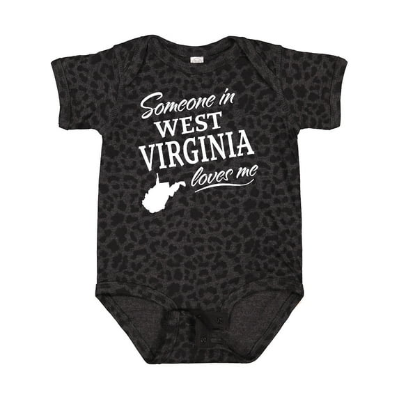 Inktastic Someone in West Virginia Loves Me Boys or Girls Baby Bodysuit