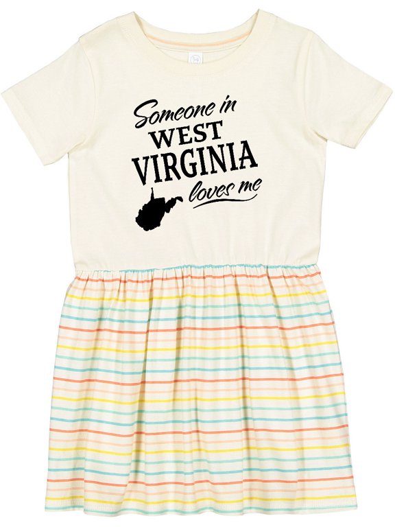Someone in West Virginia Loves Me Girls Toddler Dress