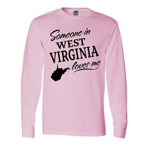 Inktastic Someone in West Virginia Loves Me Long Sleeve T-Shirt