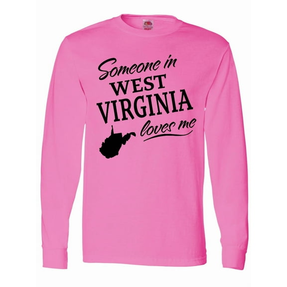 Inktastic Someone in West Virginia Loves Me Long Sleeve T-Shirt