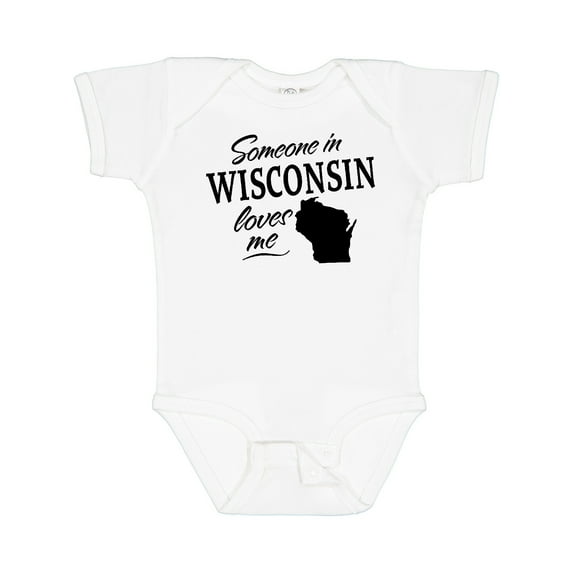 Inktastic Someone in Wisconsin Loves Me Boys or Girls Baby Bodysuit