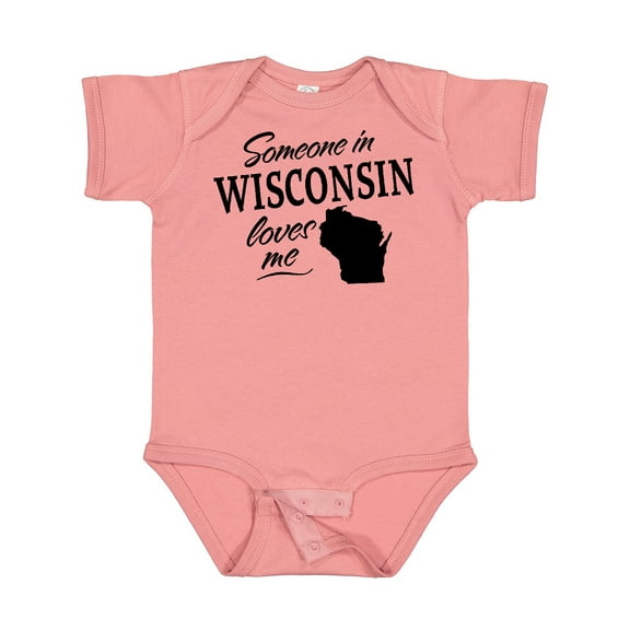 Inktastic Someone in Wisconsin Loves Me Boys or Girls Baby Bodysuit