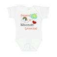 thumbnail image 1 of Inktastic Someone in Wisconsin Loves Me Boys or Girls Baby Bodysuit, 1 of 5
