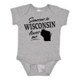 thumbnail image 1 of Inktastic Someone in Wisconsin Loves Me Boys or Girls Baby Bodysuit, 1 of 5