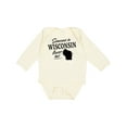 thumbnail image 1 of Inktastic Someone in Wisconsin Loves Me Boys or Girls Long Sleeve Baby Bodysuit, 1 of 5