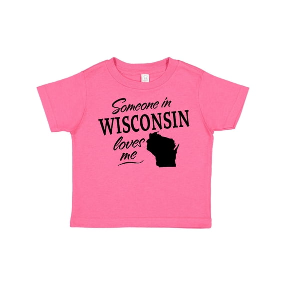 Inktastic Someone in Wisconsin Loves Me Boys or Girls Toddler T-Shirt