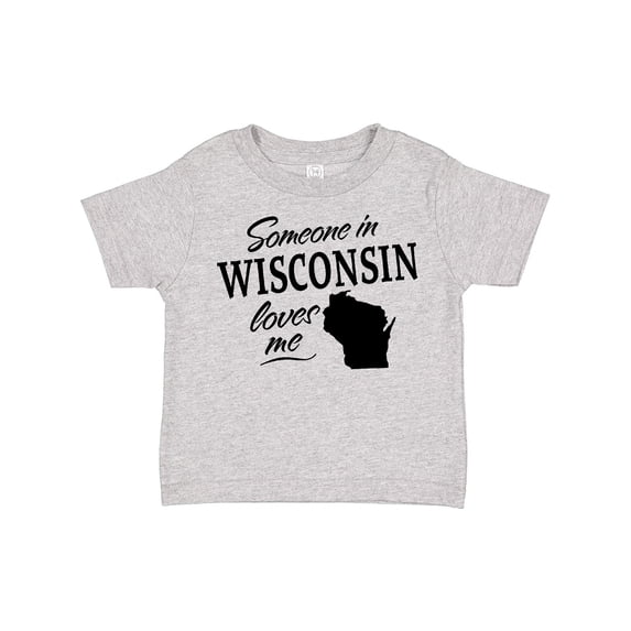 Inktastic Someone in Wisconsin Loves Me Boys or Girls Toddler T-Shirt