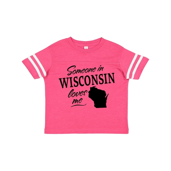 Inktastic Someone in Wisconsin Loves Me Boys or Girls Toddler T-Shirt