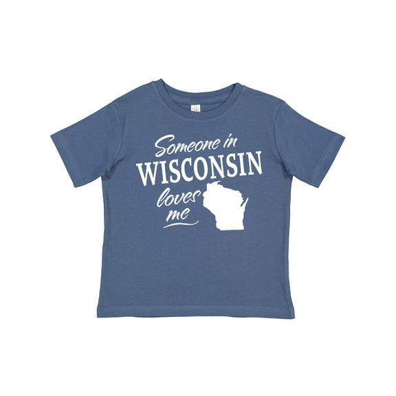Inktastic Someone in Wisconsin Loves Me Boys or Girls Toddler T-Shirt
