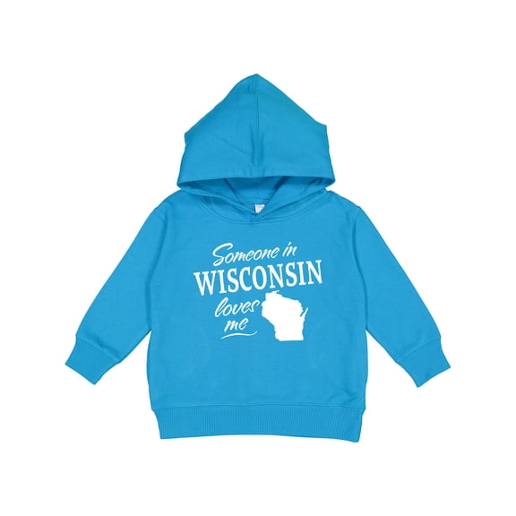 Inktastic Someone in Wisconsin Loves Me Toddler Hoodie