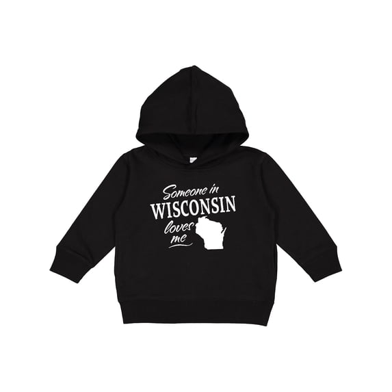 Inktastic Someone in Wisconsin Loves Me Toddler Hoodie