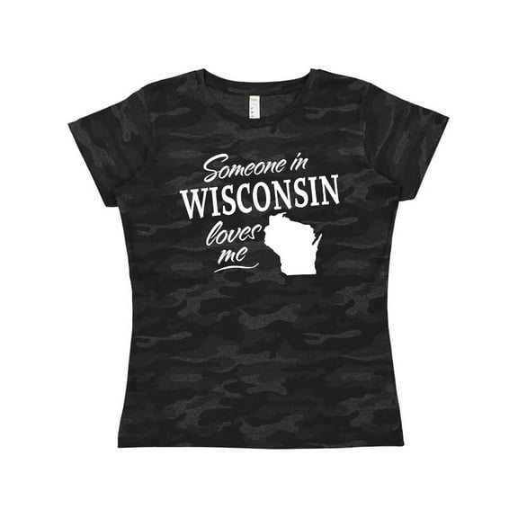 Inktastic Someone in Wisconsin Loves Me Women's T-Shirt