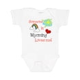 thumbnail image 1 of Inktastic Someone in Wyoming Loves Me Boys or Girls Baby Bodysuit, 1 of 5