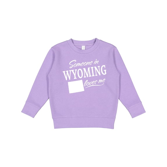 Inktastic Someone in Wyoming Loves Me Toddler Sweatshirt