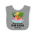 thumbnail image 1 of Inktastic Someone in the Bahamas Loves Me Boys or Girls Baby Bib, 1 of 4