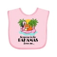 thumbnail image 1 of Inktastic Someone in the Bahamas Loves Me Boys or Girls Baby Bib, 1 of 4