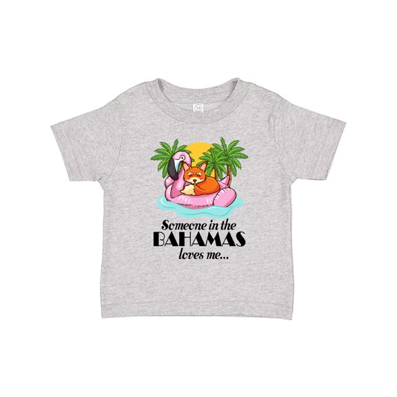 Inktastic Someone in the Bahamas Loves Me Boys or Girls Toddler T-Shirt