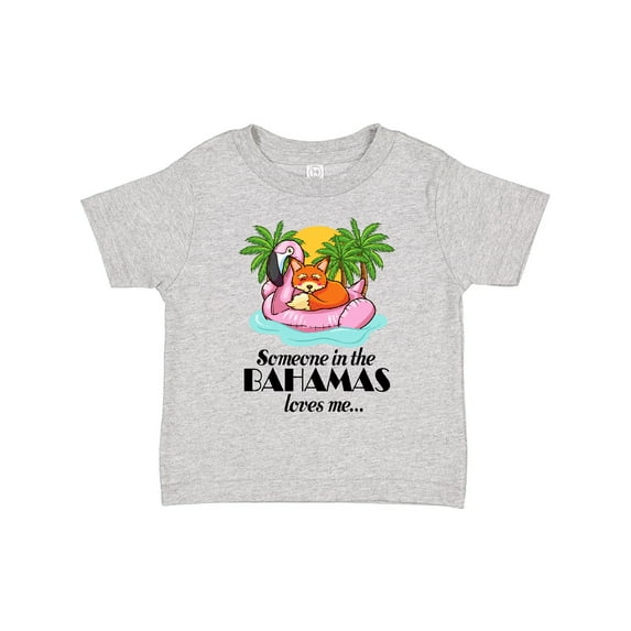Inktastic Someone in the Bahamas Loves Me Boys or Girls Toddler T-Shirt