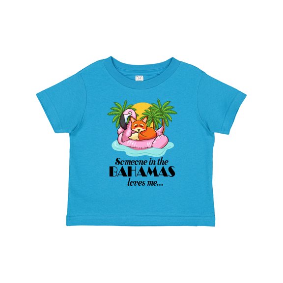 Inktastic Someone in the Bahamas Loves Me Boys or Girls Toddler T-Shirt