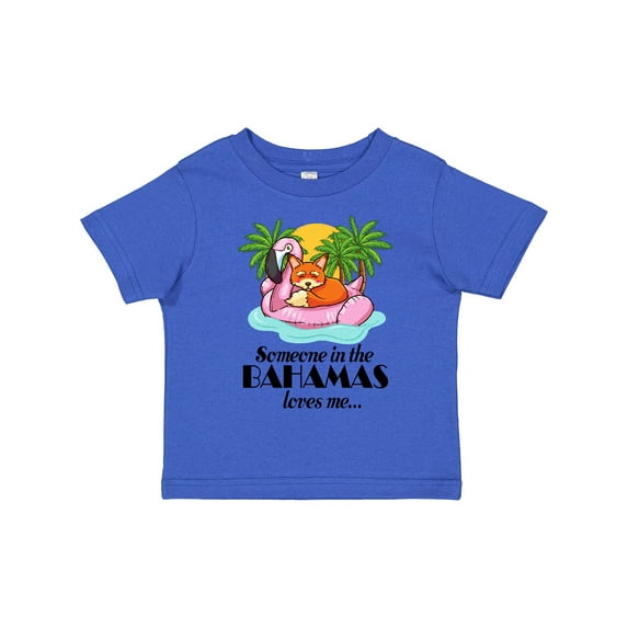 Inktastic Someone in the Bahamas Loves Me Boys or Girls Toddler T-Shirt