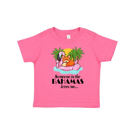 Inktastic Someone in the Bahamas Loves Me Boys or Girls Toddler T-Shirt
