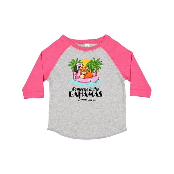 Inktastic Someone in the Bahamas Loves Me Boys or Girls Toddler T-Shirt