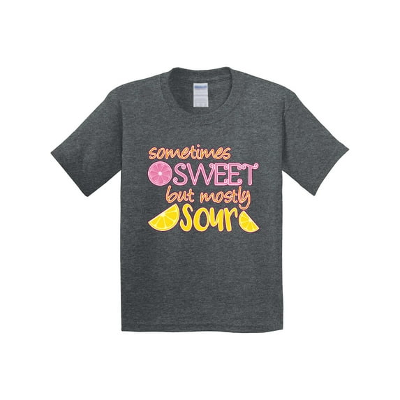 Inktastic Sometimes Sweet, but Mostly Sour Pink and Yellow Lemons Youth T-Shirt