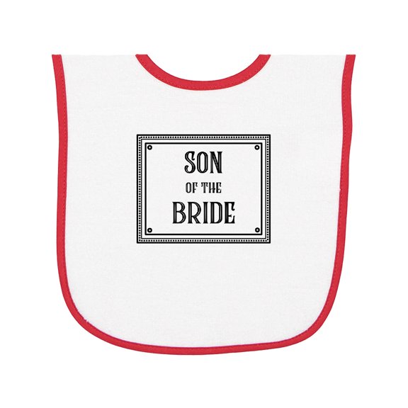 Inktastic Son of the Bride Baby Terry Cloth Bib