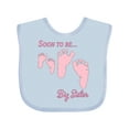 thumbnail image 1 of Inktastic Soon to Be Big Sister Girls Baby Bib, 1 of 4