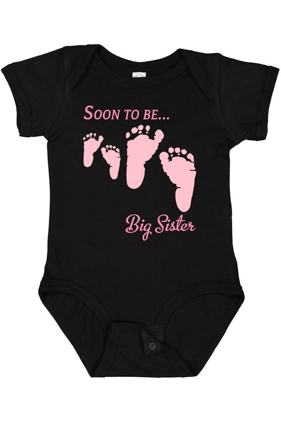 Soon to Be Big Sister Girls Baby Bodysuit