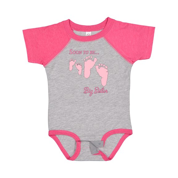 Inktastic Soon to Be Big Sister Girls Baby Bodysuit