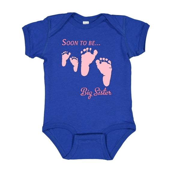 Inktastic Soon to Be Big Sister Girls Baby Bodysuit