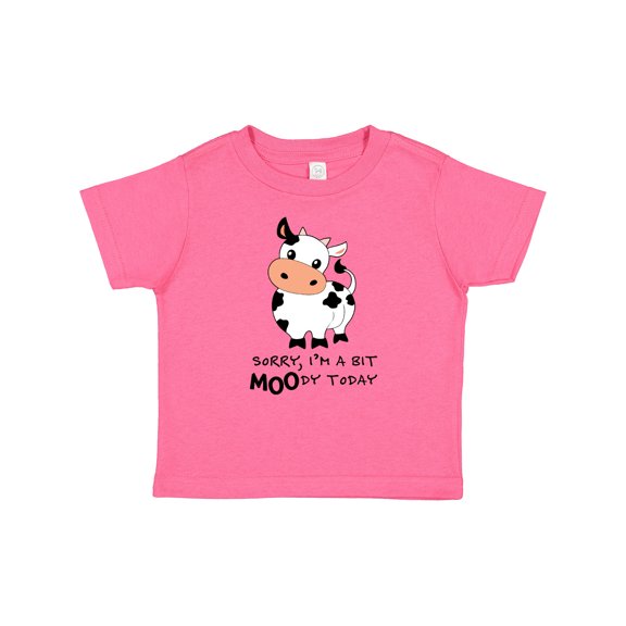 Inktastic Sorry, I'm a Bit Moody Today Cute Cow Pun Boys or Girls Baby T-Shirt