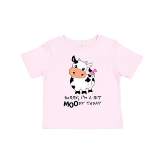 Inktastic Sorry, I'm a Bit Moody Today Cute Cow Pun Boys or