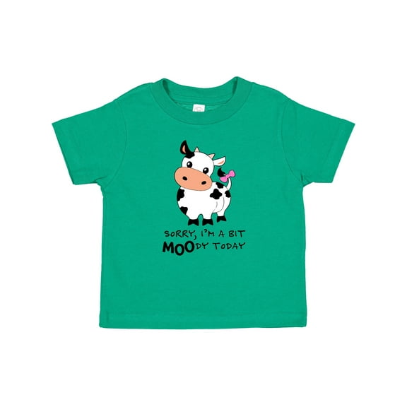 Inktastic Sorry, I'm a Bit Moody Today Cute Cow Pun Boys or Girls Baby T-Shirt