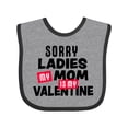 thumbnail image 1 of Inktastic Sorry Ladies My Mom is My Valentine Boys Baby Bib, 1 of 4
