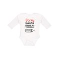 thumbnail image 1 of Inktastic Sorry Santa I Drank All the Milk Christmas Boys or Girls Long Sleeve Baby Bodysuit, 1 of 5