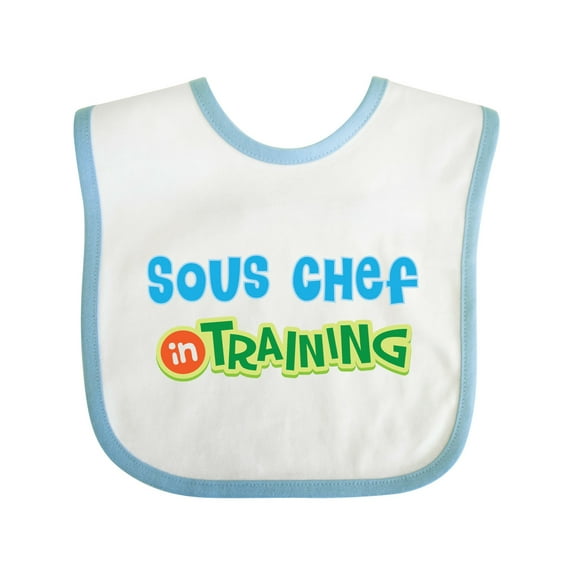 Inktastic Sous Chef in Training Boys or Girls Baby Bib