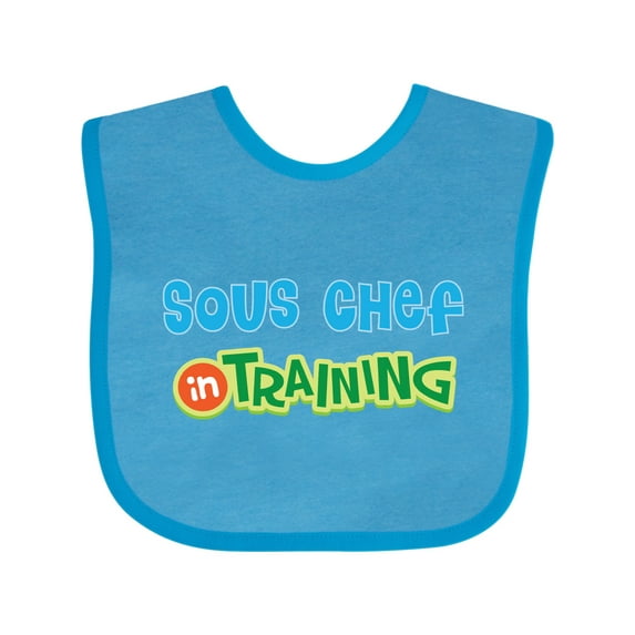 Inktastic Sous Chef in Training Boys or Girls Baby Bib