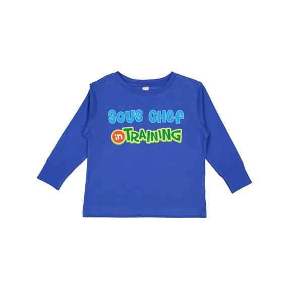 Inktastic Sous Chef in Training Boys or Girls Long Sleeve Toddler T-Shirt