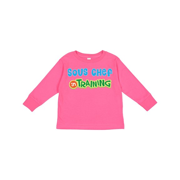 Inktastic Sous Chef in Training Boys or Girls Long Sleeve Toddler T-Shirt