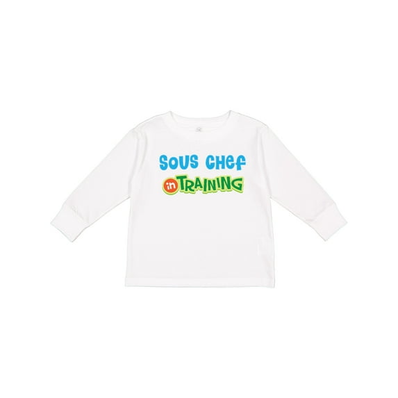 Inktastic Sous Chef in Training Boys or Girls Long Sleeve Toddler T-Shirt
