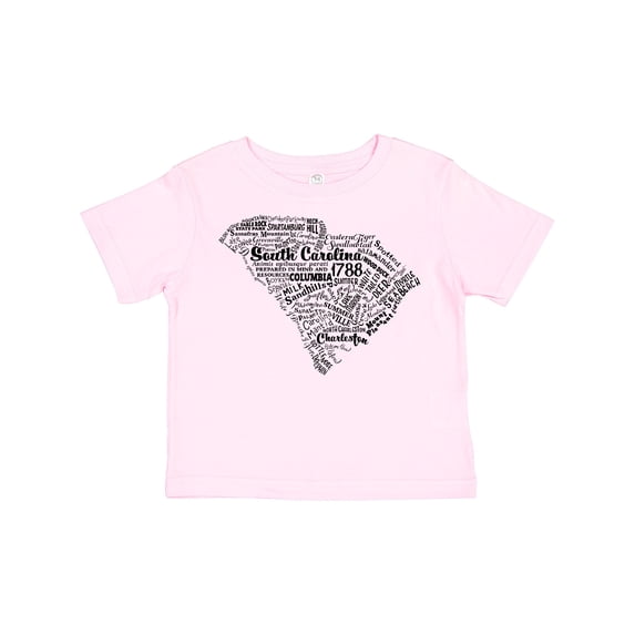 Inktastic South Carolina Word Salad- State Outline Boys or Girls Toddler T-Shirt