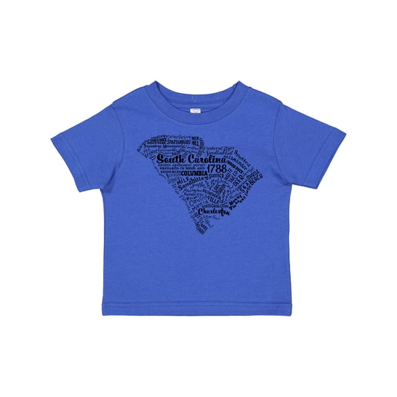Inktastic South Carolina Word Salad- State Outline Boys or Girls Toddler T-Shirt