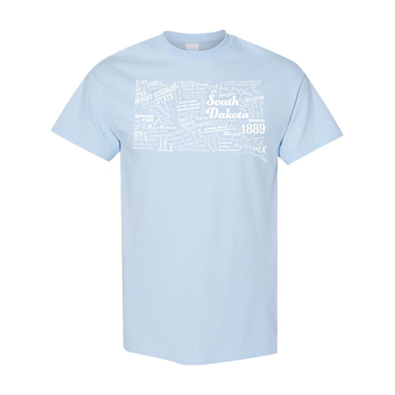 Inktastic South Dakota State Word Salad T-Shirt
