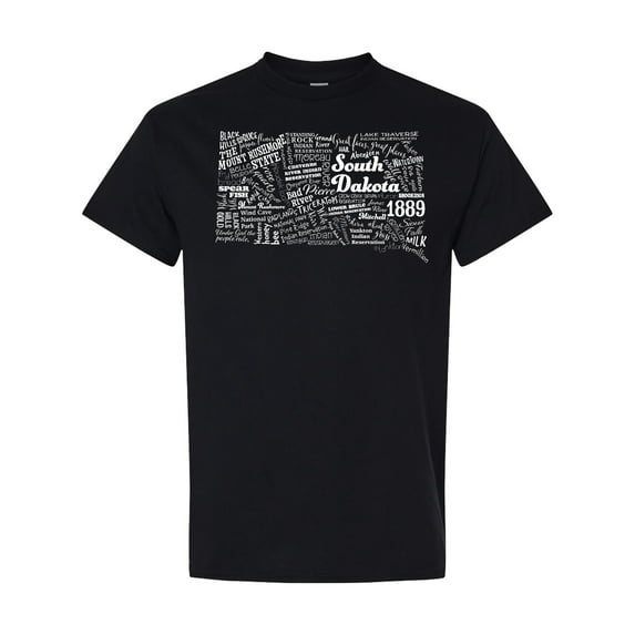 Inktastic South Dakota State Word Salad T-Shirt
