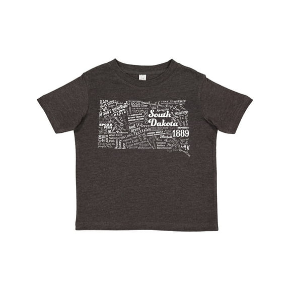 Inktastic South Dakota State word salad Boys or Girls Toddler T-Shirt