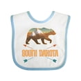 thumbnail image 1 of Inktastic South Dakota Vacation Bear Silhouette Boys or Girls Baby Bib, 1 of 4