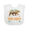 thumbnail image 1 of Inktastic South Dakota Vacation Bear Silhouette Boys or Girls Baby Bib, 1 of 4