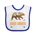thumbnail image 1 of Inktastic South Dakota Vacation Bear Silhouette Boys or Girls Baby Bib, 1 of 4